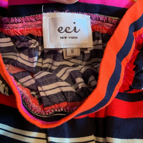 ECI flowy midi striped skirt S - Picture 4 of 5